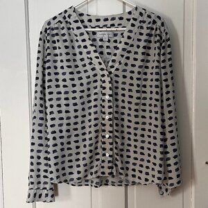 Amour Vert washable silk Kaya blouse - size L